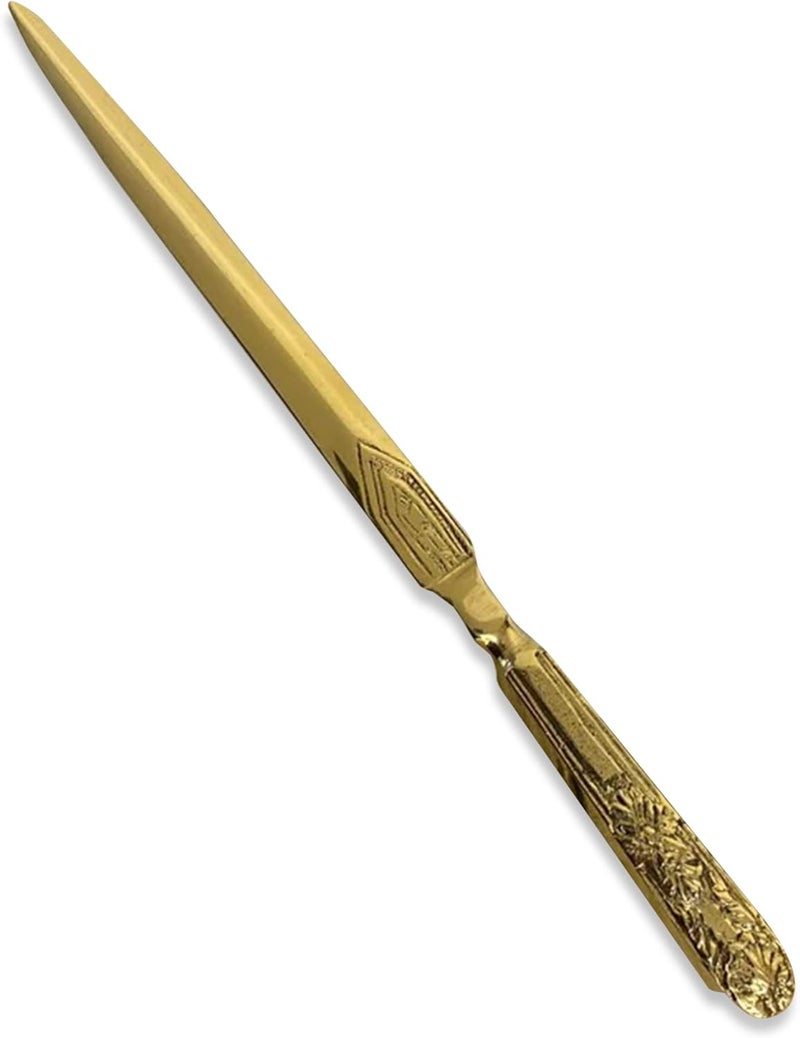 Thorness Embossed Brass Letter Opener - Image 1